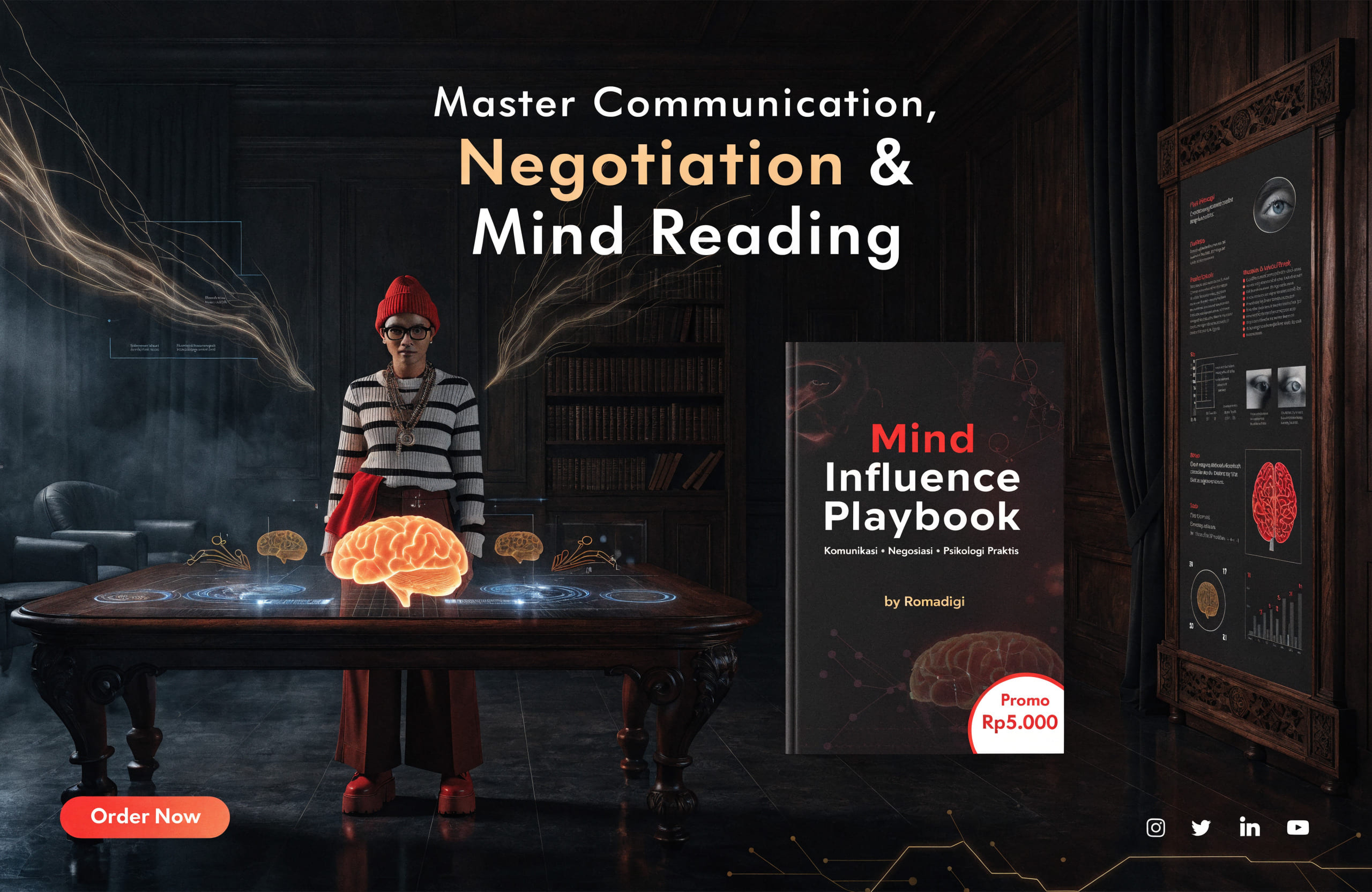 Mind Influence Playbook: Panduan Komunikasi, Negosiasi & Membaca Pola Pikir