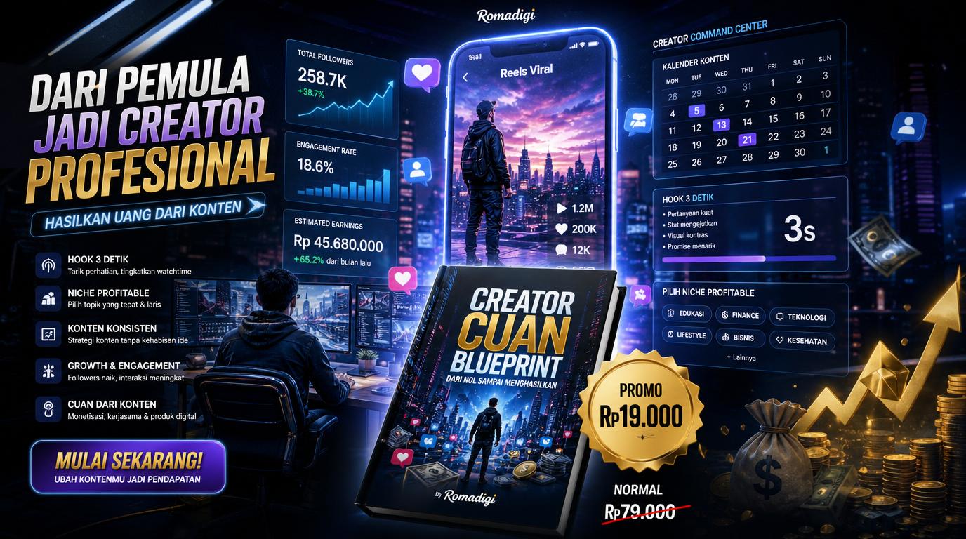 Creator Cuan Blueprint: Panduan Jadi Content Creator dari Nol sampai Menghasilkan