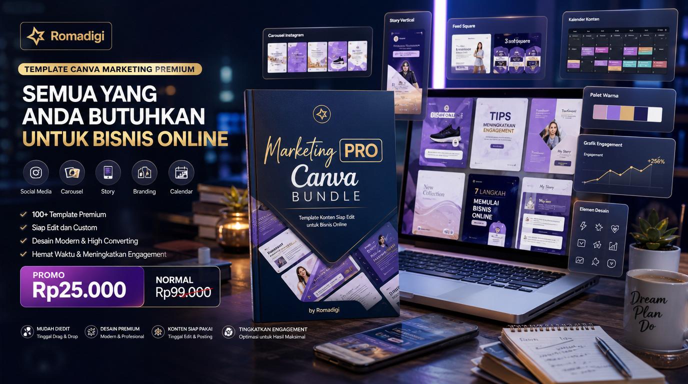 Marketing PRO Canva Bundle: Template Konten Siap Edit untuk Bisnis Online